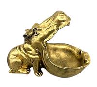 Ciotola per caramelle a forma di ippopotamo, sculture di ippopotamo, sculture di ippopotamo, sculture uniche di ippopotamo, vassoio per caramelle, divertente decorazione per la casa, vassoio in resina