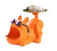 Ciotola per caramelle - Bulldog | Organizzatore da scrivania, statuetta decorativa estetica in resina, per tavolo da pranzo, soggiorno, decorazione per feste