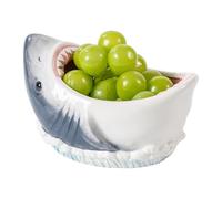 Ciotola per cereali a forma di squalo, grande vassoio decorativo per frutta, caramelle, cibo secco, snack, chiavi, gioielli, zuppa