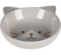 Ciotola per Cibo E Acqua Gatto KAPO Ceramica Grigio Rotonda 280ML 13,5x4CM