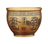 Ciotola per Cornucopia in Ottone, Ornamento di Prosperità per La Scrivania Del