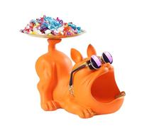 Ciotola Per Dolci,Piatto Per Gioielli A Forma Di Bulldog | Statuetta Divertente E Bella In Resina, Scatola Di Immagazzinaggio Per Cucina Ingresso O Salone