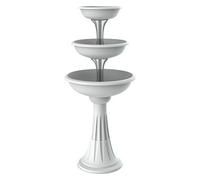 CIOTOLA PER FIORI CON COLONNA 'TREVI' Ø cm 30/40/50 - cappuccino