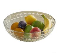 Ciotola per frutta con base di drenaggio separata per una rimozione efficiente dell'acqua dopo il risciacquo, per produrre snack o dessert nella cucina di casa (trasparente)