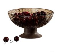 Ciotola per frutta con base di drenaggio separata per una rimozione efficiente dell'acqua dopo il risciacquo, per produrre snack o dessert in cucina di casa (marrone)