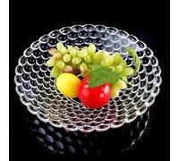 Ciotola per frutta in cristallo al piombo, grande centrotavola decorativo per frutta e insalate, elegante vassoio per frutta in vetro, perfetto per decorare la casa e divertirsi
