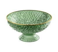 Ciotola per frutta rotonda per verdure, grande, per pane, snack, verde, 26 cm