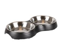 Ciotola Per Gatti Flamingo Aschau Duo 28x19,8cm Matt Nera Antiscivolo 700ml