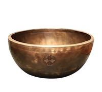 Ciotola per il canto Set di ciotole tibetane fatte a mano e ispessite, in ottone for meditazione, grandi sonore for Buddha, for yoga(18cm)