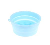 Ciotola per il ghiaccio per il viso, con vassoio incorporato, bagno viso pieghevole in silicone per terapia a freddo, stringendo la pelle e sollievo dall'acne, strumento portatile per la casa Spa