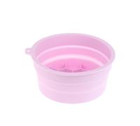 Ciotola per il ghiaccio per il viso, con vassoio incorporato, bagno viso pieghevole in silicone per terapia a freddo, stringendo la pelle e sollievo dall'acne, strumento portatile per la casa Spa