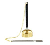 Ciotola per il suono del gong realizzata a mano in ottone con lunghezza regolabile per l'uso in meditazione e yoga per promuovere il rilassamento e la consapevolezza (taglia L)