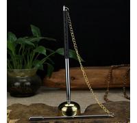 Ciotola per il suono del gong realizzata a mano in ottone con lunghezza regolabile per l'uso in meditazione e yoga per promuovere il rilassamento e la consapevolezza (taglia S)