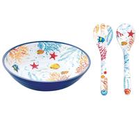 Ciotola per Insalata Con Posate Bora Subaquea 3tlg. Set IN Melamina EASY LIFE