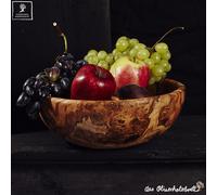 Ciotola per Insalata Fruttiera Riso Legno D 'ol Ivo Rotondo Grande 28cm