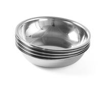 Ciotola per insalata in acciaio inox, diametro 100 mm, set da 4 - Hendi 452325