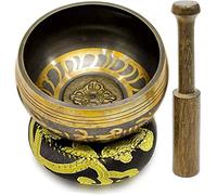 Ciotola per la meditazione consapevole Campane tibetane in metallo fatte a mano creano un suono meraviglioso Set di campane tibetane Strumenti musicali Nepal Regali spirituali for le donne Campane tib