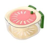 Ciotola per Lavare la Frutta, 15x16cm Multifunzionale Contenitore Frutta con Scolapasta per Scolapasta da Cucina Lavaggio delle Verdure Conservazione in Frigorifero e Picnic All'Aperto (Rosa)