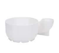 Ciotola per lavare la frutta Cesto per lavare le verdure Lavatrice automatica con di drenaggio dell'ingresso dell'acqua per Plastica ABS 15 x 23 cm (Bianca)