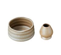 Ciotola per matcha e porta frusta per matcha, ciotola per matcha retrò per la