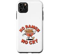 Ciotola per noodle danzanti retrò con scritta "No Ramen No Cry" Custodia per iPhone 11 Pro Max