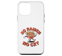 Ciotola per noodle danzanti retrò con scritta "No Ramen No Cry" Custodia per iPhone 12 mini