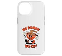 Ciotola per noodle danzanti retrò con scritta "No Ramen No Cry" Custodia per iPhone 14