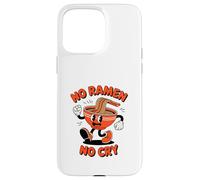 Ciotola per noodle danzanti retrò con scritta "No Ramen No Cry" Custodia per iPhone 15 Pro Max
