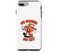 Ciotola per noodle danzanti retrò con scritta "No Ramen No Cry" Custodia per iPhone 7 Plus/8 Plus