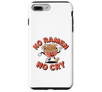 Ciotola per noodle danzanti retrò con scritta "No Ramen No Cry" Custodia per iPhone 7 Plus/8 Plus