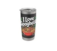 Ciotola per pasta I Love Spaghetti Delicious Bicchiere termico in acciaio inox doppia parete
