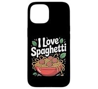 Ciotola per pasta I Love Spaghetti Delicious Custodia per iPhone 15