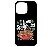 Ciotola per pasta I Love Spaghetti Delicious Custodia per iPhone 15 Pro Max