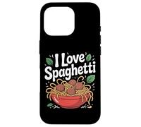 Ciotola per pasta I Love Spaghetti Delicious Custodia per iPhone 16 Pro