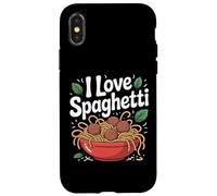 Ciotola per pasta I Love Spaghetti Delicious Custodia per iPhone X/XS