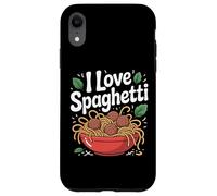 Ciotola per pasta I Love Spaghetti Delicious Custodia per iPhone XR