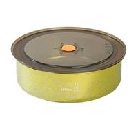 Ciotola per pasti Grande in Titanio Puro da 1400 ml, Contenitore per Alimenti sigillato con Micro-sottovuoto per Pranzo Fresco in Campeggio per Uso Domestico Leggero,d'oro