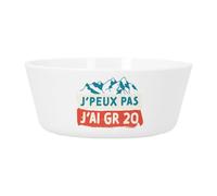 Ciotola per pasto per neonati e bambini, in plastica, motivo: J'Peux Pas J'ai GR 20 Escursionismo Francia Corsica Montagna - Stoviglie infrangibili per purea, zuppa, cereali o gustare compatibile con