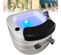 Ciotola per pedicure con sedia, portatile, per doccia e massaggio, per casa e salone, esperienza rilassante per la cura dei piedi