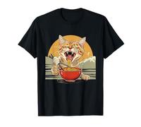 Ciotola per Ramen Kawaii Anime Japanese Noodles Cat Ramen Bowl Maglietta