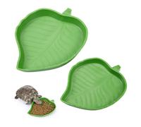 Ciotola per rettili con superficie liscia per tartarughe e serpenti del mais (2 pezzi), habitat per anfibi in plastica di qualità.