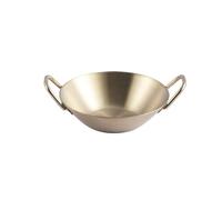 Ciotola per Salsa in Acciaio Inox Piatto for condimenti a doppia spiga in acciaio inossidabile, piatto for in oro e argento, ciotola for salsa for sushi, for la comodità della cucina(Gold-11*4cm)