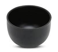 Ciotola per sapone da barba per uomo, tazza per schiuma da barba in acciaio inox per creare una ricca crema da barba e mantenere la schiuma calda (nero)