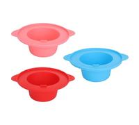 Ciotola per sciogliere la cera in silicone, vaso sostitutivo per scaldacera, rivestimento antiaderente per riscaldamento della cera con ampio margine, set 3 pezzi per rimozione,