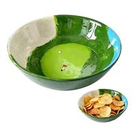 Ciotola per snack a tema golf dipinta a mano, ciotola a tema golf per antipasti, snack e contorni, ideale per feste a tema golf, regali per la festa del papà, eventi sportivi e decorazioni (1Pc)