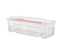 Ciotola Per Spaghetti Da 1,3 L -Pentola Spaghettis Trasparente Resistente Al Calore Con Coperchio E Forchetta, Accessori Da Cucina Microonde, Ciotola Per Spaghetti Multifunzione Con Scolapasta