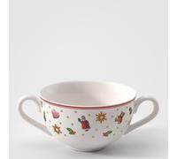 Villeroy & Boch - Toy's Delight ciotola per zuppa 250 ml multicolore, utilizzabile nel microonde, stoviglie natalizie, piatti da portata natalizi, ciotola per zuppa con manico, porcellana Premium