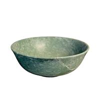 Ciotola Piatto Centrotavola in Marmo Verde Artigianato Home Decor Design Ø 22cm