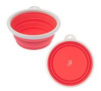 Ciotola pieghevole da viaggio in silicone Ferribiella - capacità 750 ml - rosso - 1° ORDINE? scegli lo sconto BZR5 / BZR20 + 200 punti fedeltà rosso