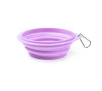 Ciotola pieghevole da viaggio in TPE Petup - Lilla - 13x5,5 cm - 1° ORDINE? scegli lo sconto BZR5 / BZR20 + 200 punti fedeltà azzurro